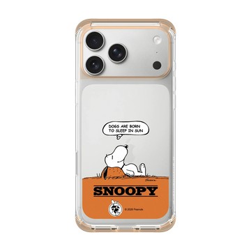 iPhone 17 Pro Max ClearX 暖透橘 - 史努比 Snoopy 75th Anniversary - 75週年-休息一下