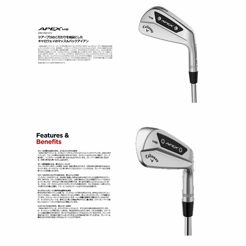キャロウェイ APEX PRO(2019) MODUS3 TOUR120 Callaway APEX PRO 2019 6S Iron Set Stiff Right-Handed NS PRO
