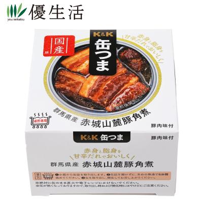 防災 備蓄 おつまみ K＆K 缶つま 群馬県産赤城山麓豚角煮12缶 送料無料