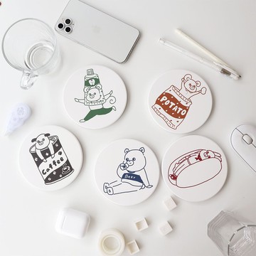 陶瓷吸水杯墊5入/85折優惠組