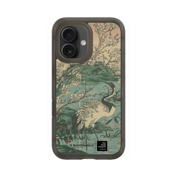 iPhone 16 AirX 本質黑 - Van Gogh Museum - 鶴與櫻花選自草木花鳥圖會系列