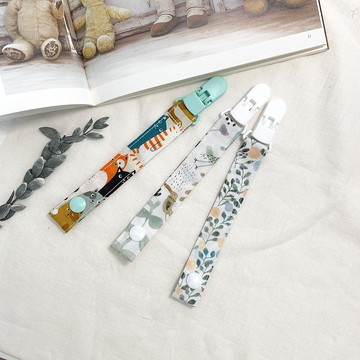 奶嘴夾 奶嘴鏈 滿版貓咪 水彩世界 糖果花園