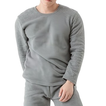 MI MI LEO 長袖發熱衣  L  淺灰色