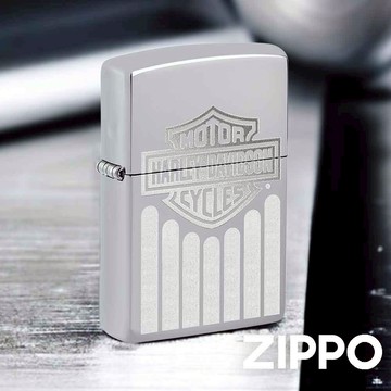 ZIPPO Harley-DavidsonR防風打火機 48993 高拋光鉻打火機 光澤和彩色影像工藝 終身保固