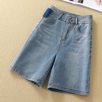 復古牛仔短褲女2025新款夏季薄款高腰顯瘦休閑五分褲子小個子熱褲