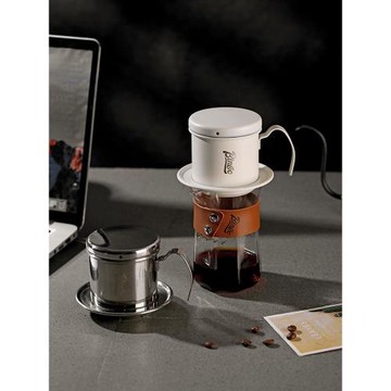 手沖咖啡壺越南壺不銹鋼咖啡過濾器濾杯滴漏式漏斗家用咖啡器具