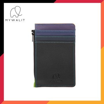 【MYWALIT】5層拼色零錢卡夾-絢麗黑 1206-4A
