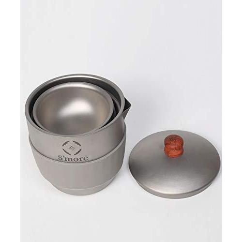 S'more(スモア) Titanium Tea Coze キャンプ  アウトドア 5点セット  収納ケース付き 