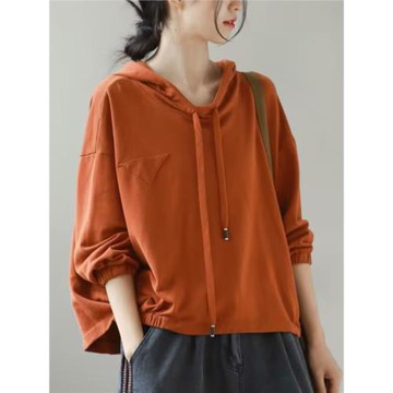 大碼寬松休閑山東即墨衛衣女2026春秋新款爆款胖mm遮肚子純棉上衣