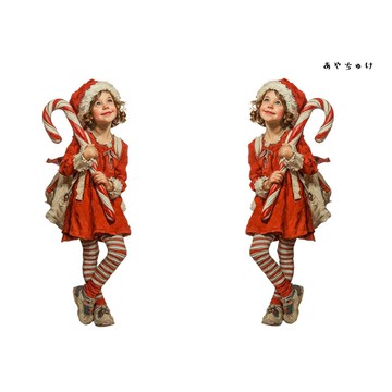【11月新品2】08-108-0104 人物貼紙 聖誕復古風