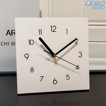 【靜音簡約】桌面時鐘 座鐘 擺鐘 創意時鐘 裝飾時鐘 靜音機芯 實木底座 北歐風 客廳書房擺件 禮品