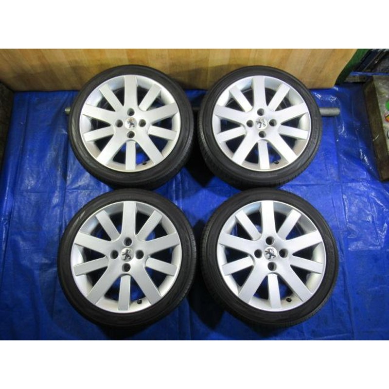 激安即決！美品 プジョー純正 17-7J 4H/108 ET26 + YOKOHAMA 205/45R17 中古4本 207 207CC 207SW  208等！T006427 | LINEブランドカタログ