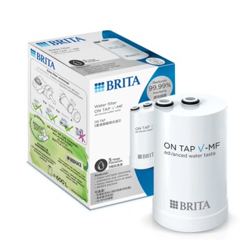 【BRITA】On Tap5重濾菌龍頭式濾水器專用濾心一入【適用濾菌系列龍頭式淨水器｜有效濾除99.99%細菌｜BRITA授權經銷】