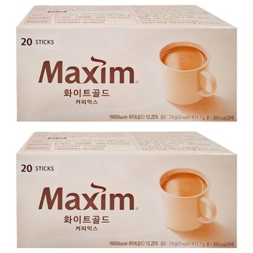 Maxim 麥心 白金經典三合一咖啡  11.7g  20條  2盒