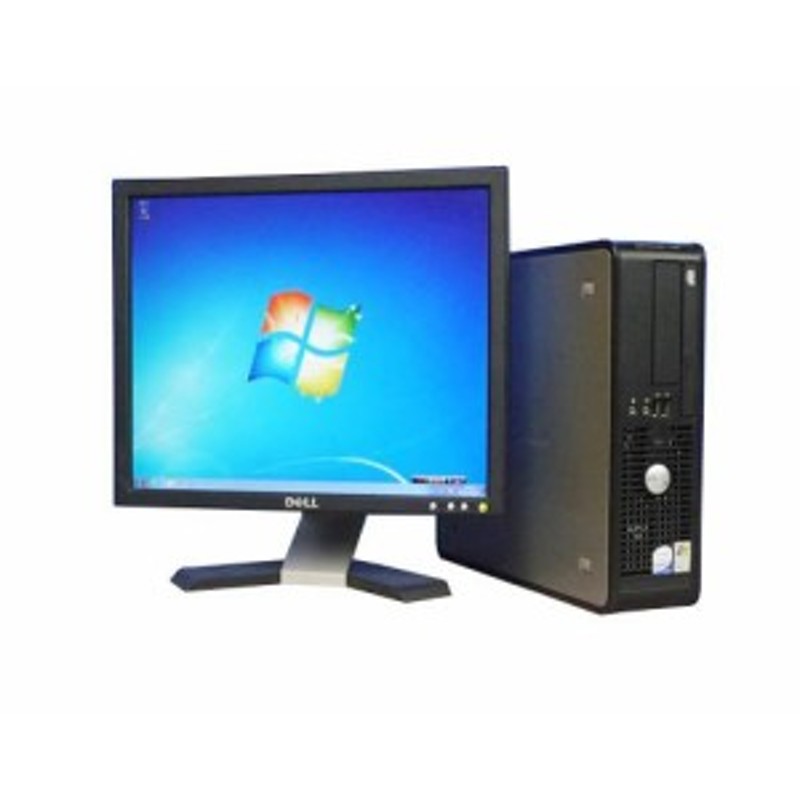 dtb-195)PC DELL Optiplex 745SF Core 2 Duo E6300 メモリ2GB Win7+17