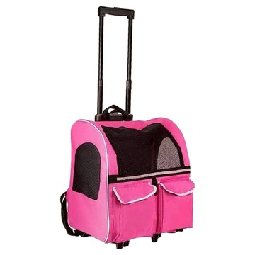 升級加高版三用寵物拉桿包 加大空間 透氣外出籠  1個  粉色  43 x 30 x 43cm