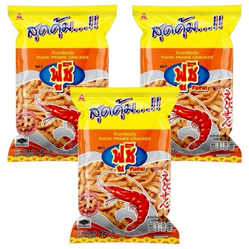 Fuchi 蝦味餅乾 BBQ味  3包  75g