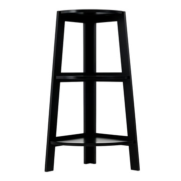 dayneeds 日需百備 角落木製三層收納架 SBL-H413-3BK  黑色  1個