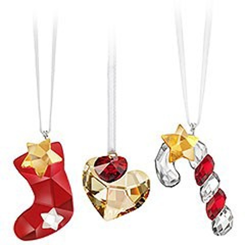 スワロフスキー Swarovski 『クリスマスセット（靴下、ハート、キャンディー）』 1054570 LINEショッピング