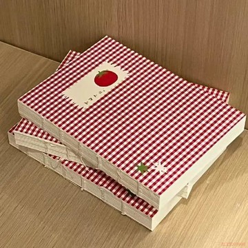甄選好物🌈小紅書同款韓系蘋果格子空白本a6高顏值手賬本簡約學生筆記本本子