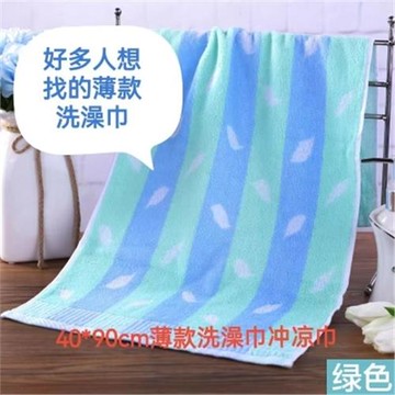 易擰干薄洗澡巾薄沖涼巾全棉楓葉柔軟老人薄毛巾易干不掉毛大毛巾