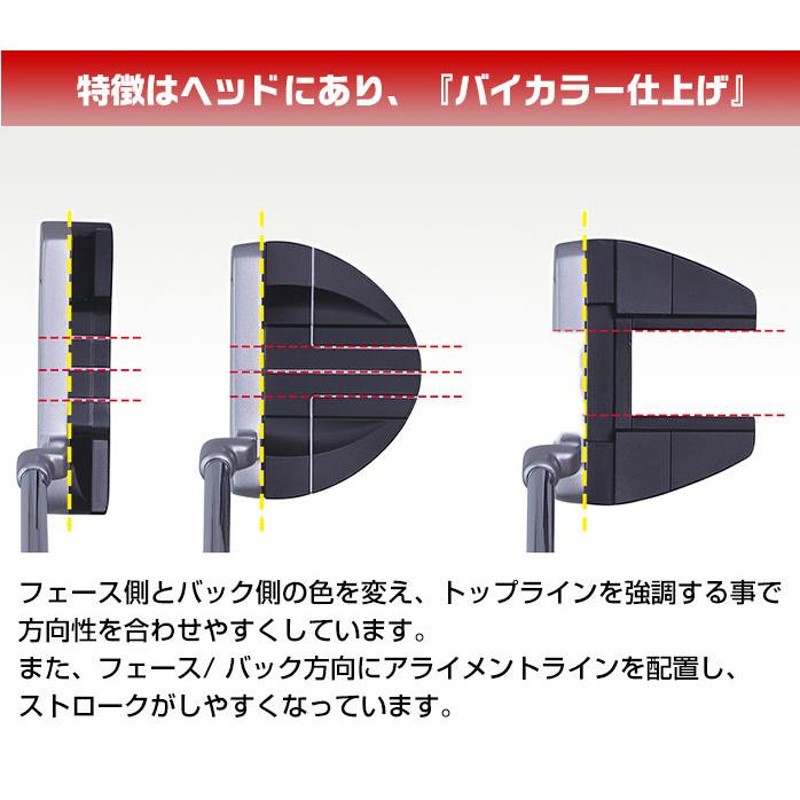 ウィルソン ゴルフ パター PROSTAFF BLADE SHIELD HORN PISTOL ラバー 2020 Wilson putter |  LINEブランドカタログ