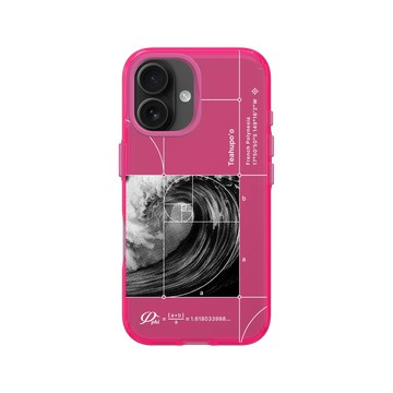 iPhone 16 Clear 粉漾桃 - Ocean Collection: Let's Sea 海洋系列：一路向海 - 衝一道黃金比例之浪（大溪地）
