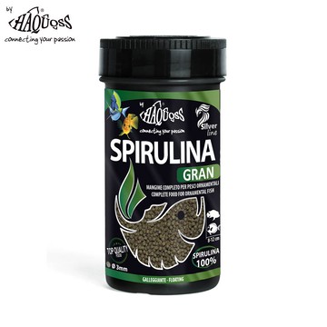 HAQUOSS 義大利海酷 螺旋藻漂浮顆粒 250ml 適用藻食 雜食 淡水魚 海水魚 魚飼料 _廠商直送