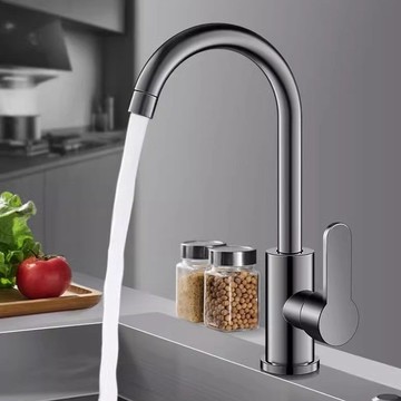 【全館免運 可開票】廚房水龍頭 冷熱水冷熱洗菜 通用二合一洗碗池 家用水槽 旋轉萬向防濺