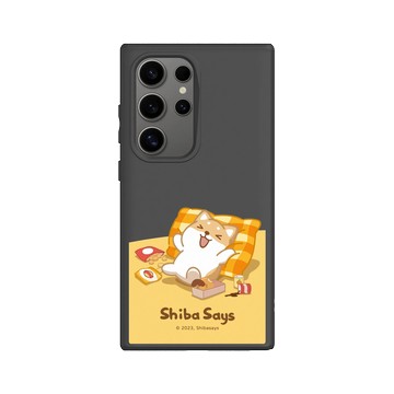 Galaxy S24 Ultra SolidSuit 黑 - 柴語錄 Shiba Says - 在家小確幸