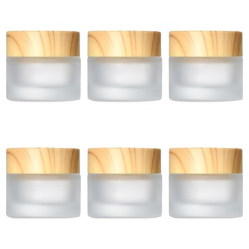 小麥購物 磨砂玻璃分裝瓶 膏霜瓶 G290 5ml  半透明  6個