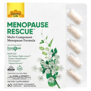 Country Life, Menopause Rescue™，60 粒素食膠囊