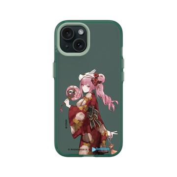 iPhone 15 Clear 憂墨綠 - 森美聲 Mori Calliope - 浴你入魂