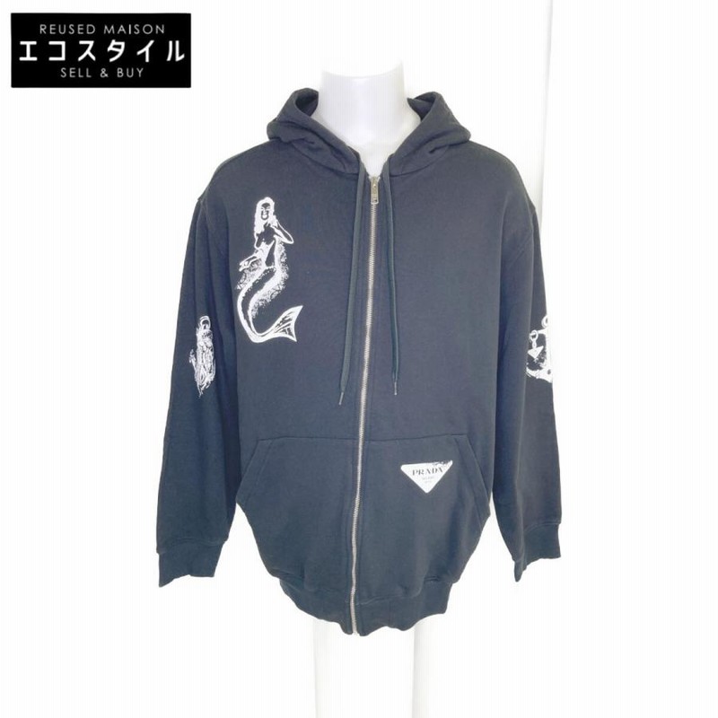 美品/国内正規/21年製 PRADA プラダ UJL13A S221 グラフィックプリント 