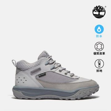 Timberland官方旗艦 男款灰色Motion 7防水中筒健行鞋|A2NDCEL8