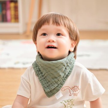 L Ange 棉之境 6層純棉紗布三角圍兜 28x28cm 2入組 多款可選