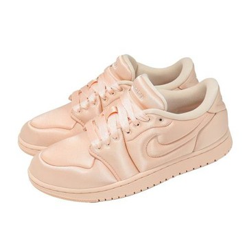 Nike 休閒鞋 W Air Jordan 1 MM Low 女鞋 粉紅 喬丹 緞面 HF3969-600