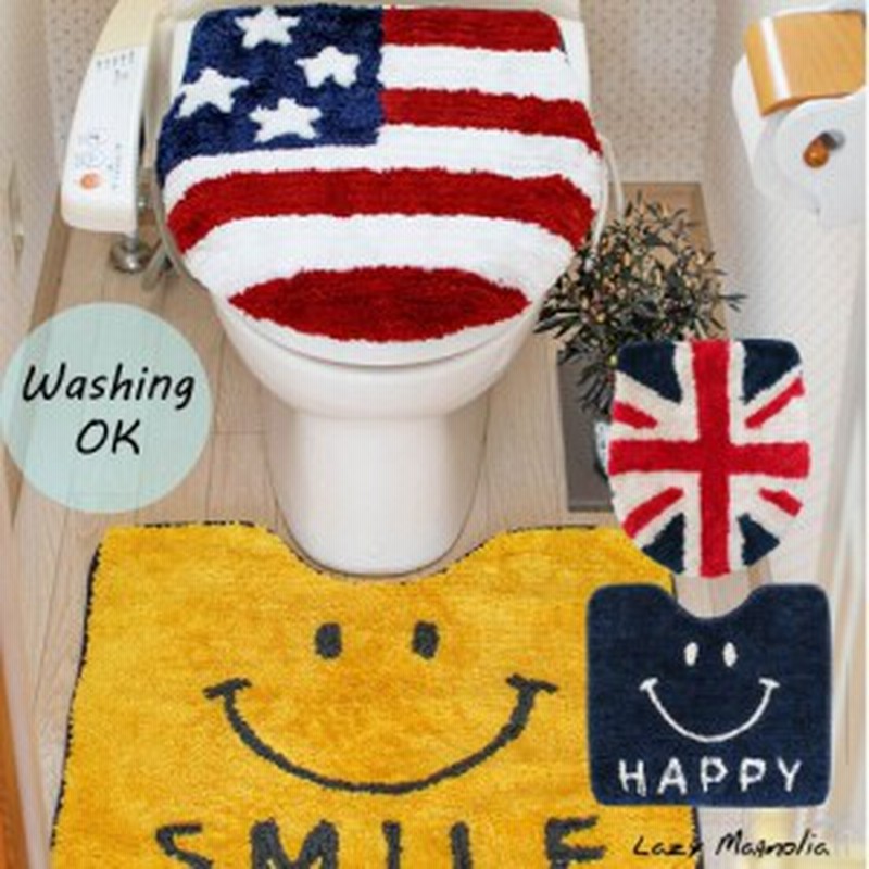 トイレマット セット 2点 おしゃれ 標準 かわいい トイレカバー トイレふたカバー トイレ用品 インテリア ふたカバー スマイル にこちゃ 通販 Lineポイント最大10 0 Get Lineショッピング