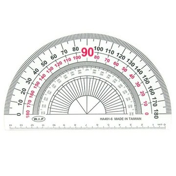 W.I.P 15公分 量角器 180度 15x9.1cm /個 HA401-6｜領券最高折$220
