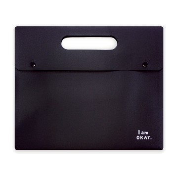 I am okay A4 PP手提按扣文件袋
