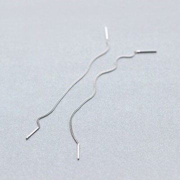 925純銀耳環耳飾-簡約時尚流行大方母親節生日情人節禮物女飾品73dq39【獨家進口】【米蘭精品】