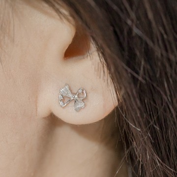 【EM STUDIO】925純銀・幸運四葉草耳環 耳針 耳飾 韓系飾品 韓國飾品