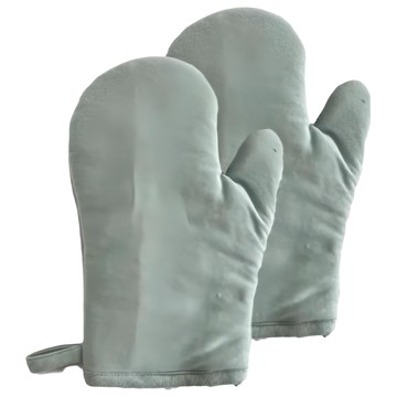 J&N 極致混紡素色隔熱手套 2件組 29*20cm 57%棉 38%聚酯纖維 5%彈性纖維  湖水藍  1組