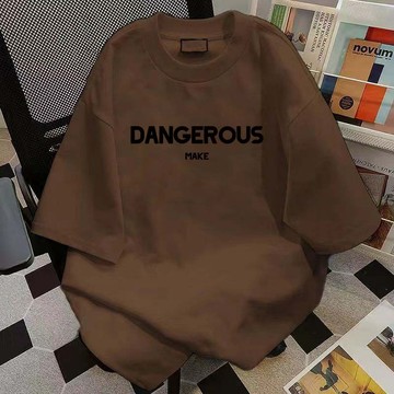 【董小姐】100%純棉 女生衣服 oversize t恤 重磅短t 落肩上衣 美式vibe 學生黨衣服 美式街頭風 顯瘦