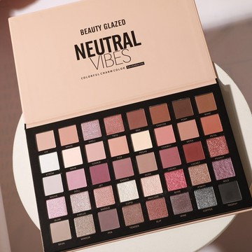 beautyglazed 40色眼影盘 初学者 日常修容 淡妆 多色 通勤 大地色 裸妆 眼影盤 彩妝