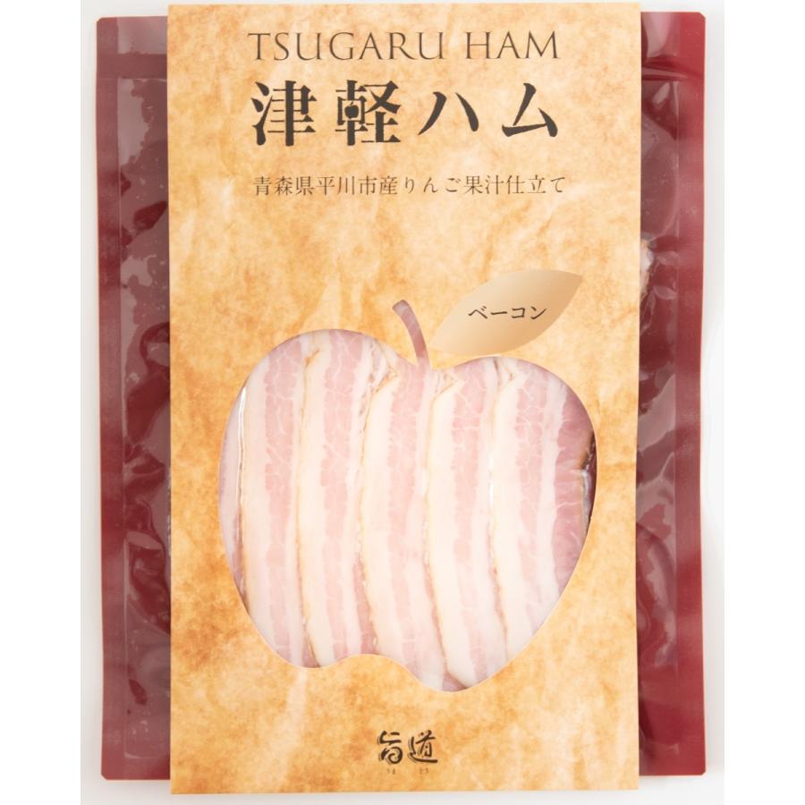 ベーコン 津軽ハム　りんごベーコンスライス　100g　5パックセット