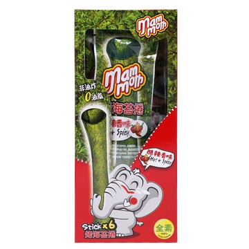 MM象泰式烤海苔捲-酷辣香味（3g*6支）