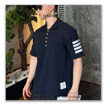 【HAO NICE】100%正品 上海經銷商THOM BROWNE 美國潮牌素面圓領短袖 POLO衫