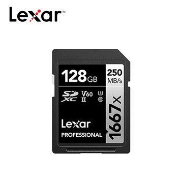 Lexar 雷克沙 Professional 1667x SDXC UHS-II 128G記憶卡 SILVER 系列