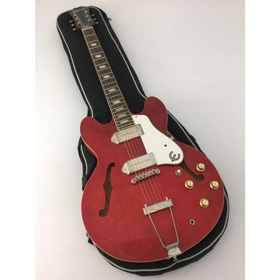 Epiphone◆Casino Cherry 2010 カジノ 金属パーツ錆有 中国製 ソフトケース付